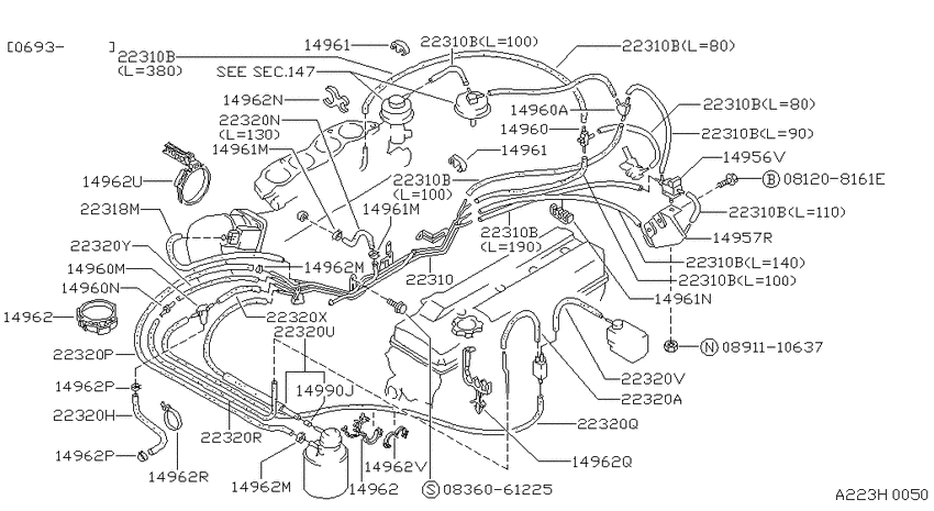 Vacuum piping