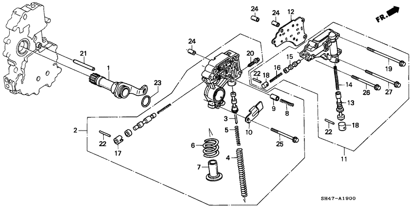 Regulator/lock up valve