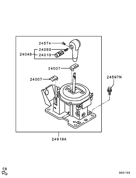 A/t floor shift linkage