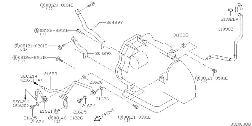Auto transmission,transaxle & fitting
