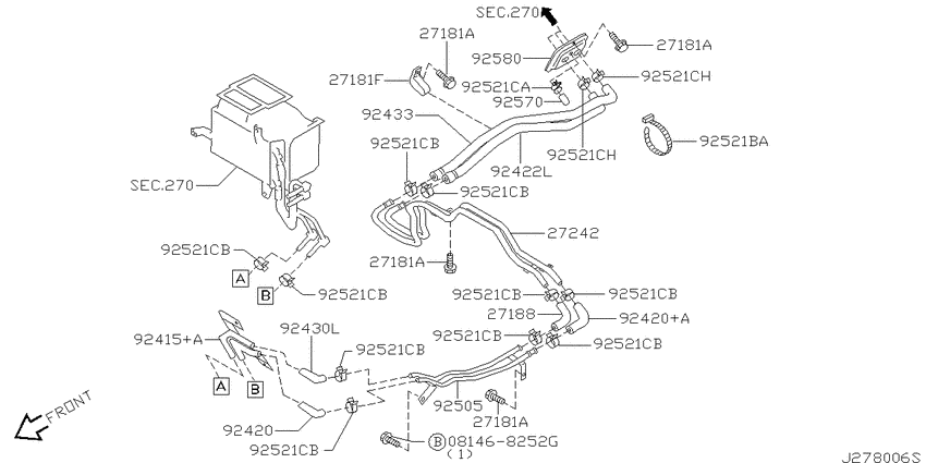 Heater piping