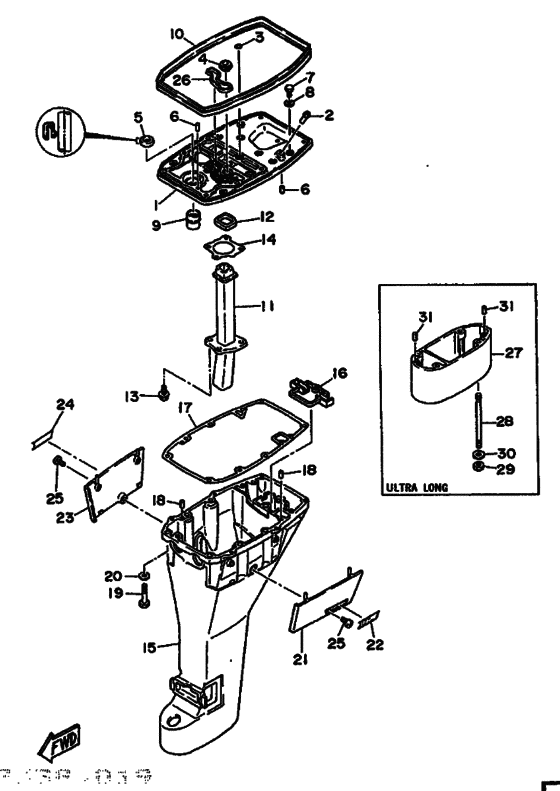 Upper casing