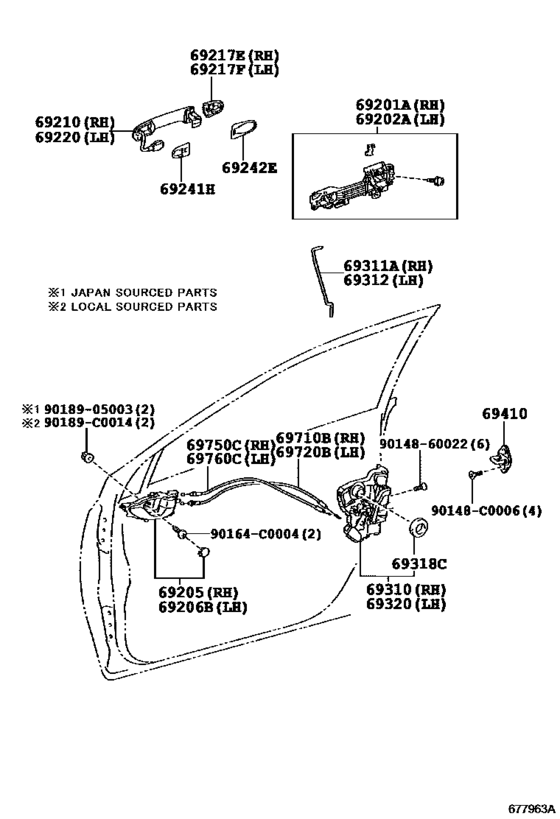 Front Door Lock & Handle