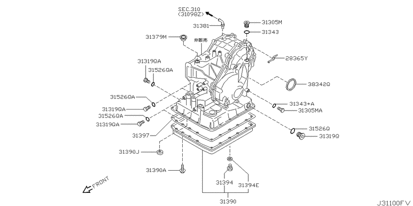 Torque converter,housing & case