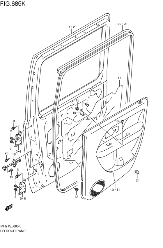 rear door panel