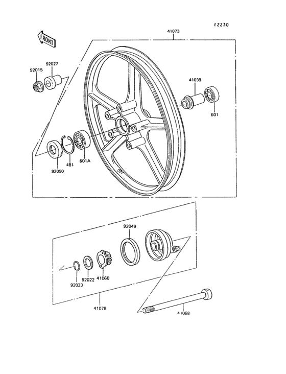 Front hub