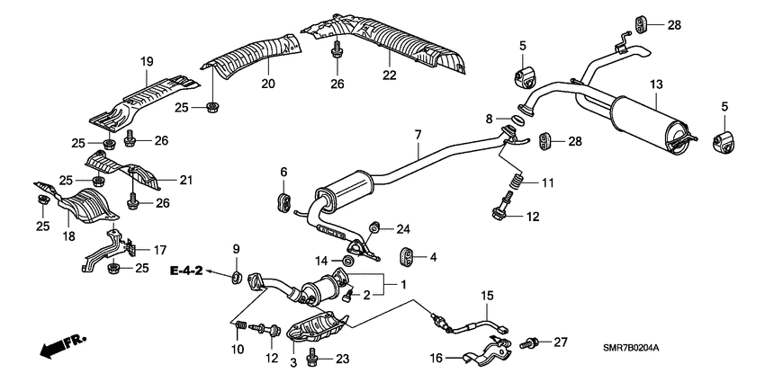 Exhaust pipe/silencer