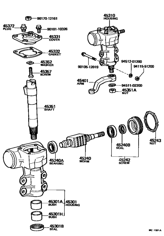 Front Steering Gear & Link