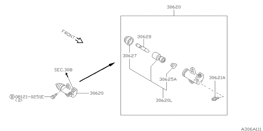 Clutch operating cylinder