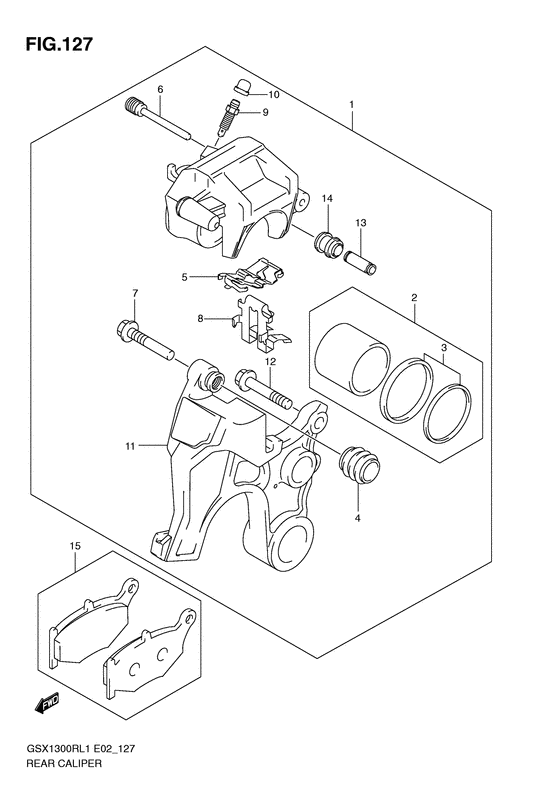 Rear caliper