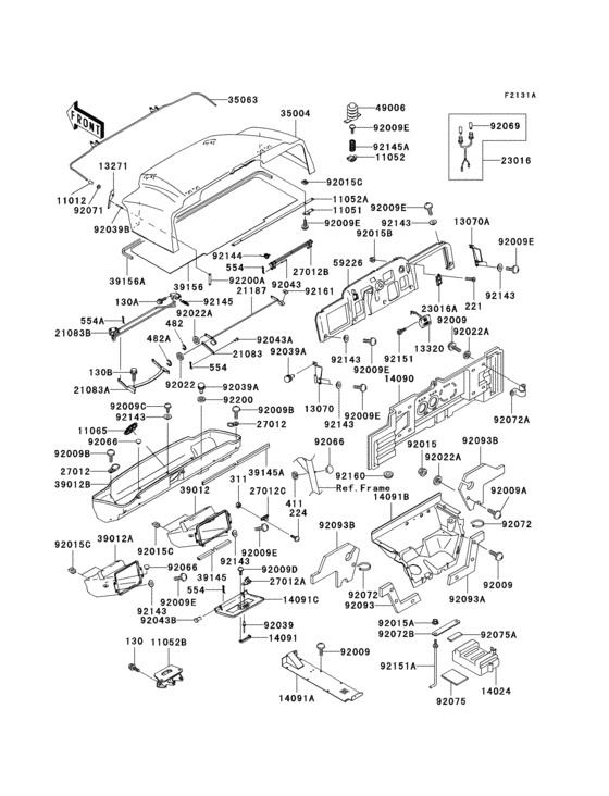 Frame fittings(1/3)(kaf620-f2/f3)