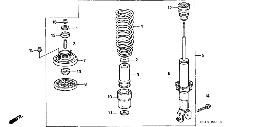 Rear shock absorber