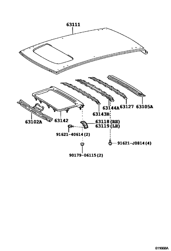 Roof Panel & Back Window Glass