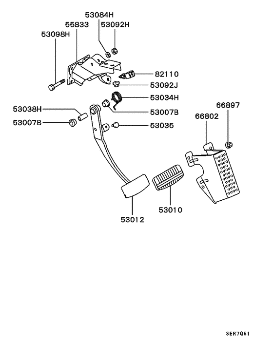Brake & clutch pedal