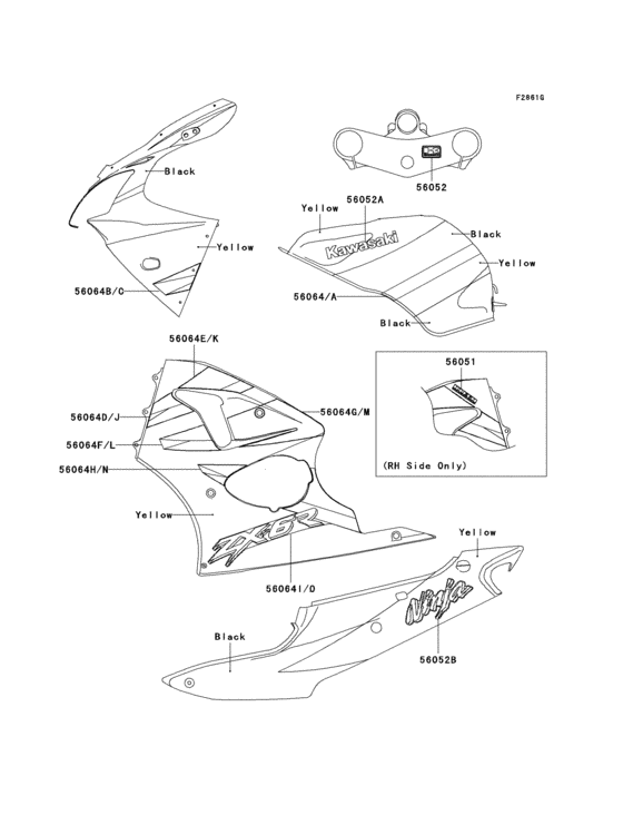 Decals(yellow/black)(zx600-j2)