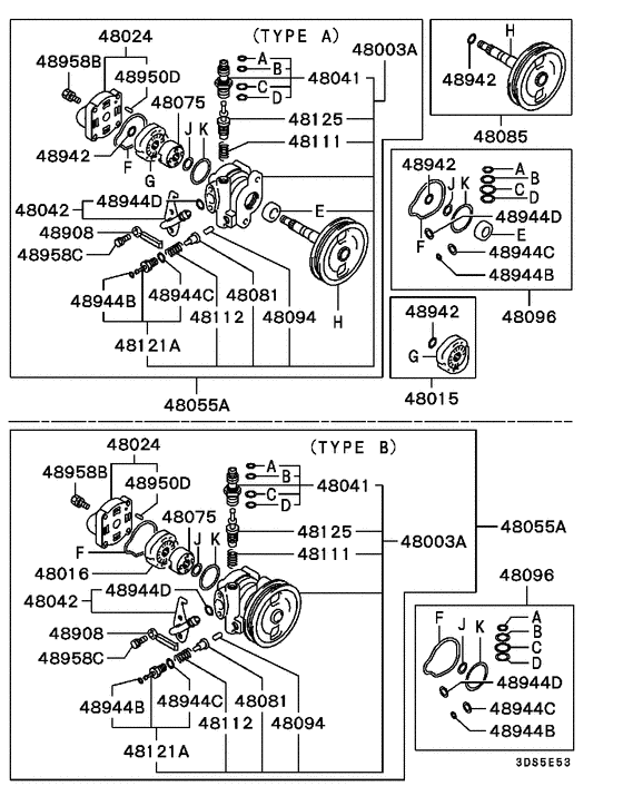 Power steering oil pump