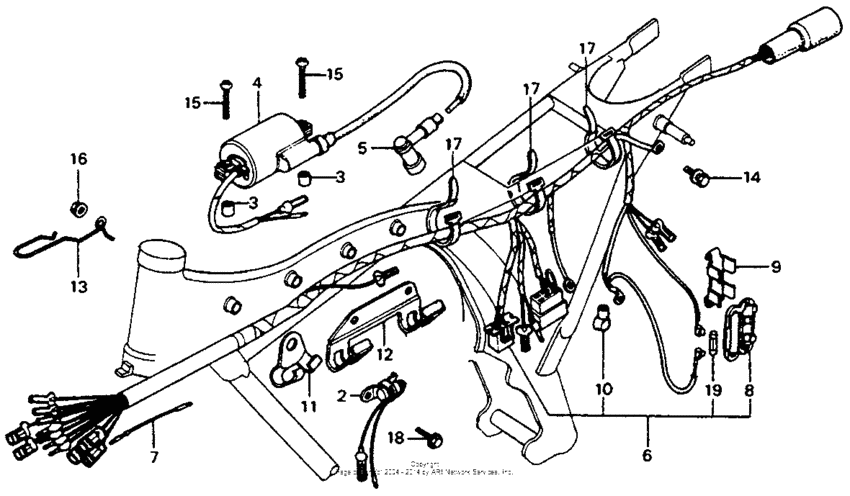 Wire harness + ignition coil 79