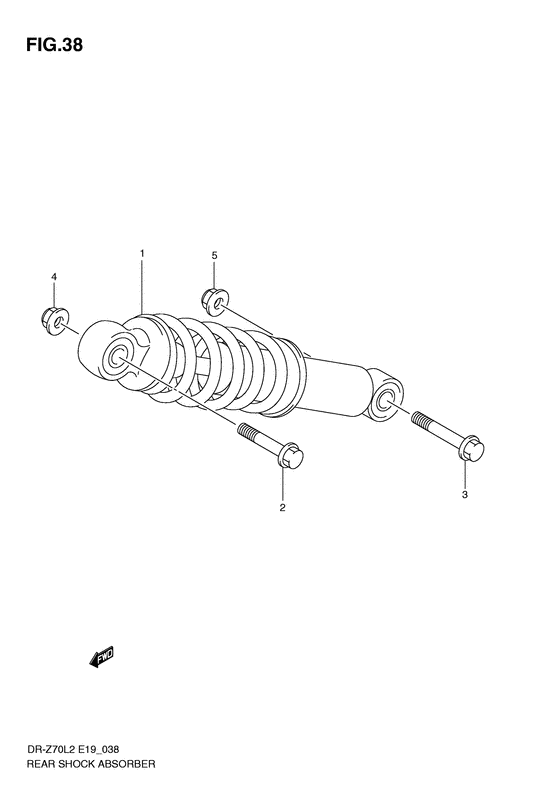 Rear shock absorber