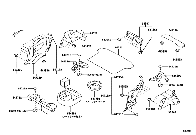 Package Tray Panel & Luggage Compartment Mat