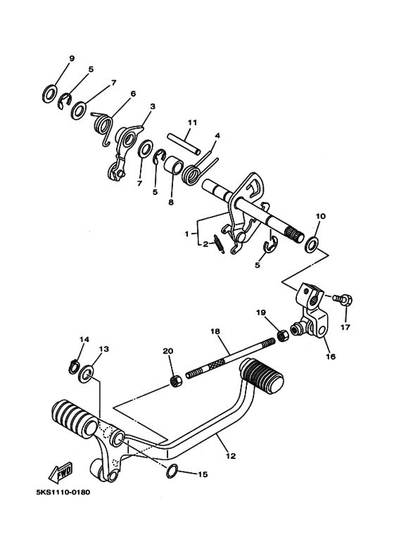 Shift shaft