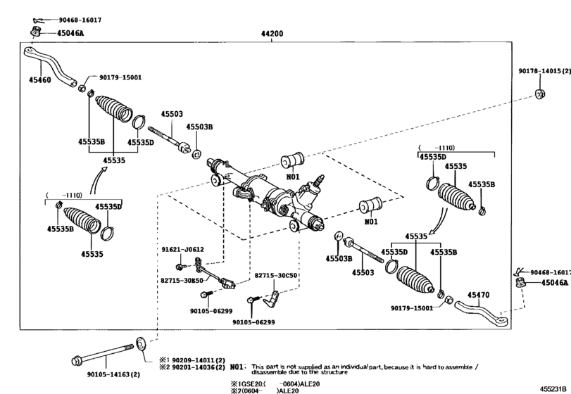 Front Steering Gear & Link