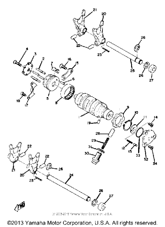 Shift shaft