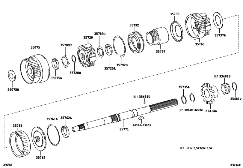 Planetary Gear, Reverse Piston & Counter Gear(Atm)