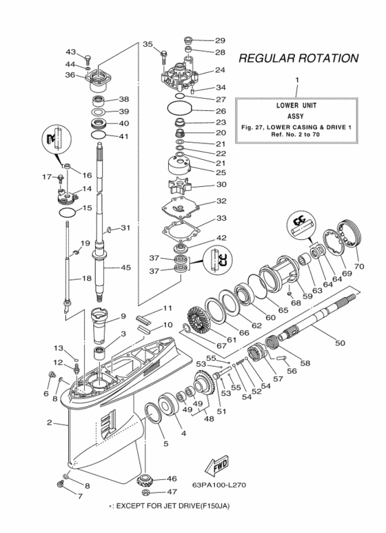 Lower casing & drive 1