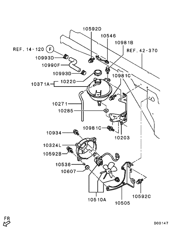Radiator,hose & condenser tank