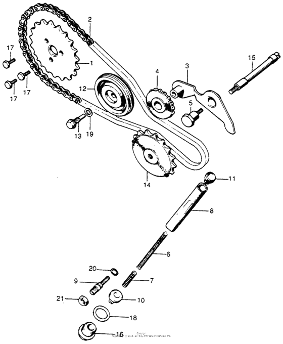 Cam chain tensioner