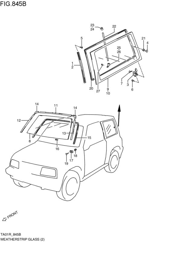 ウエザストリップ / glass