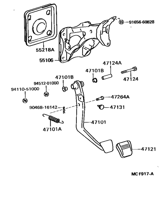Brake Pedal & Bracket