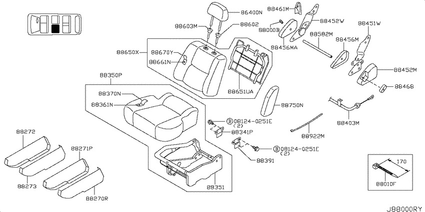 Rear seat