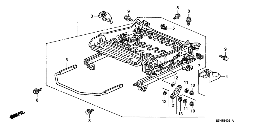 Front seat components