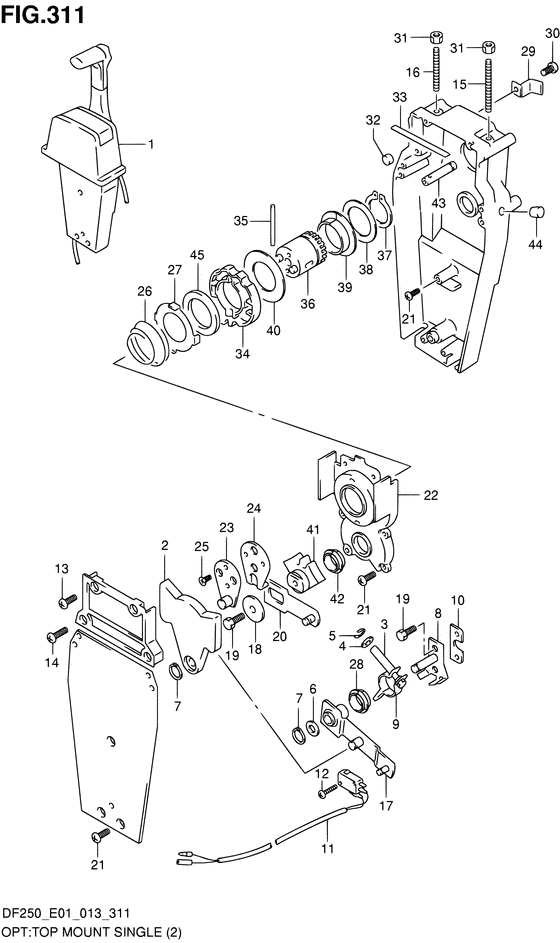 Opt:top mount single