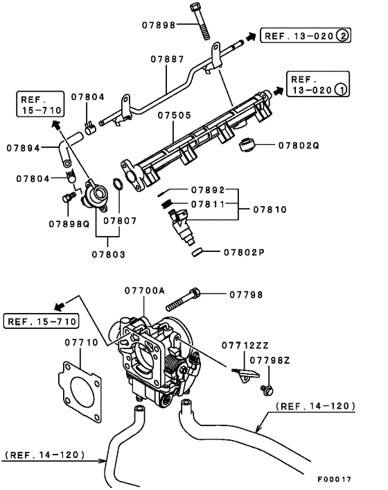 Injector & throttle body