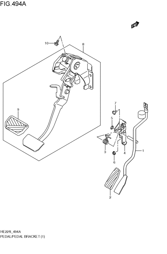 pedal / pedal bracket