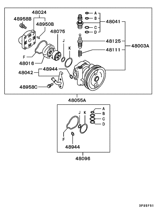 Power steering oil pump