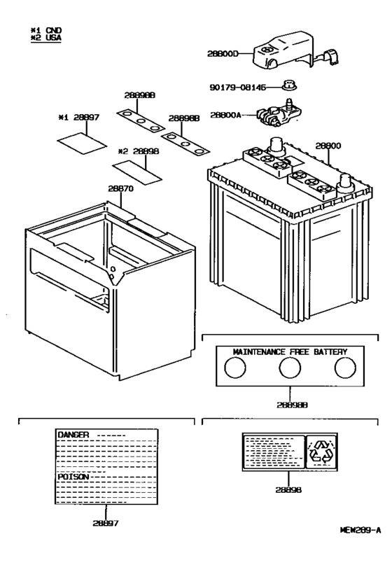 Battery & Battery Cable
