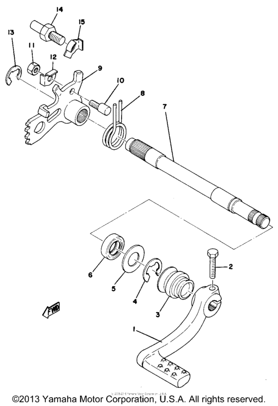 Shift shaft