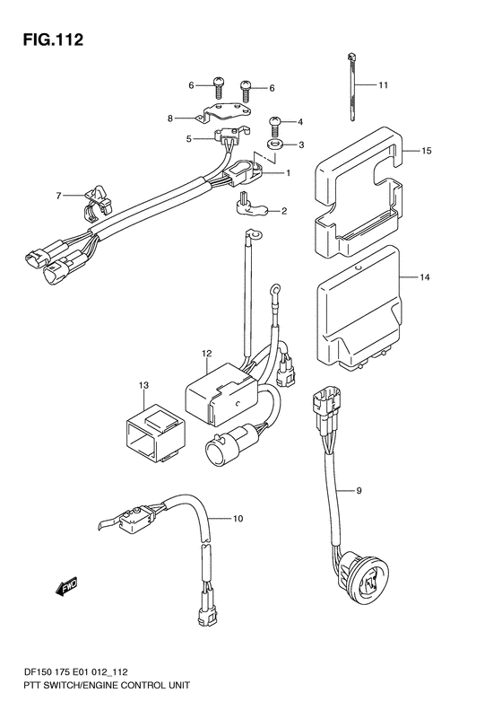 Ptt switch / engine control unit