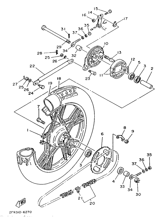 Rear wheel