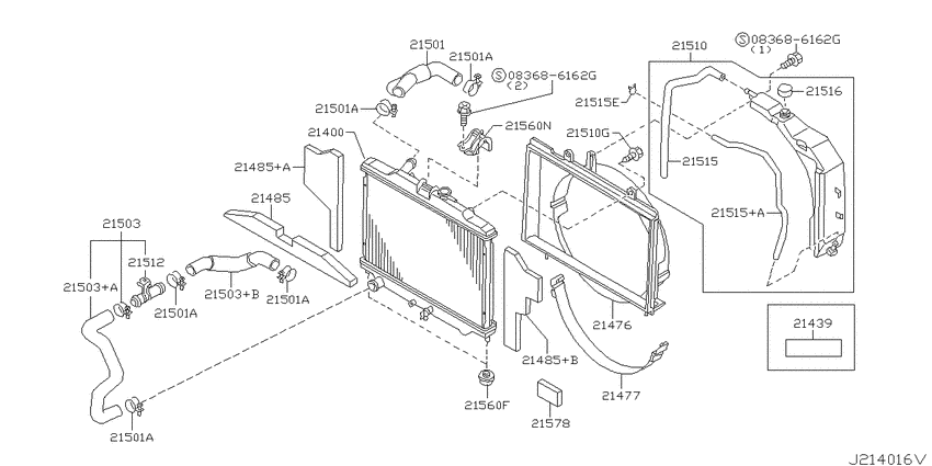 Radiator, shroud & fitting