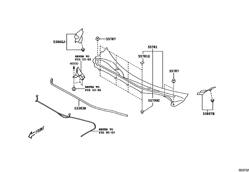 Cowl Panel & Windshield Glass