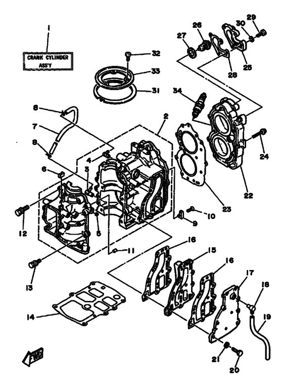 Cylinder & crankcase