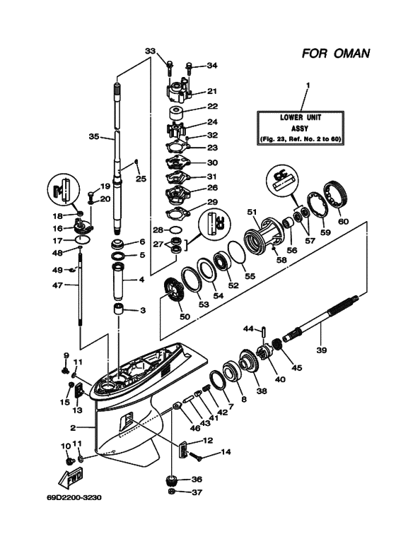 Lower casing & drive 2