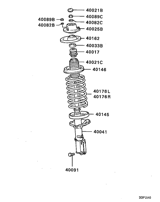 Front susp strut & spring