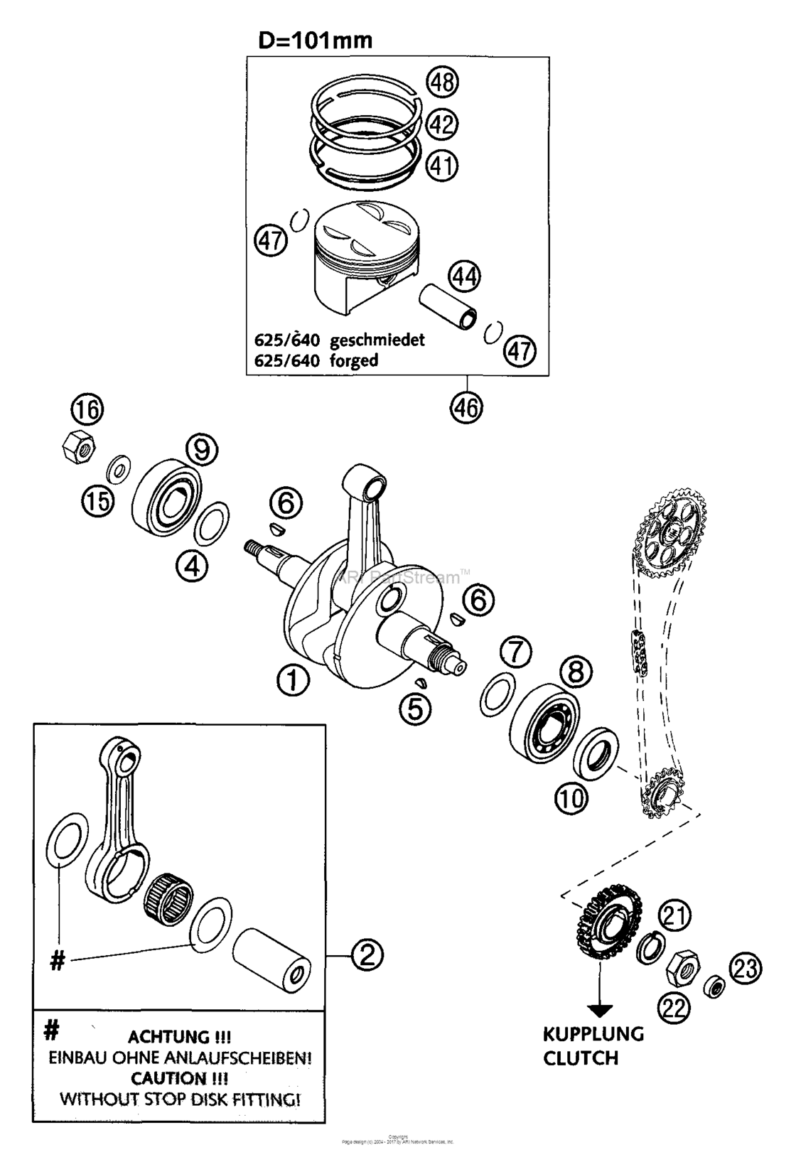 Crankshaft, Piston