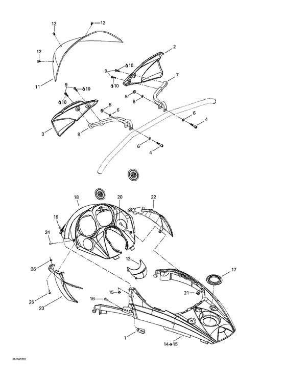 09- windshield and console