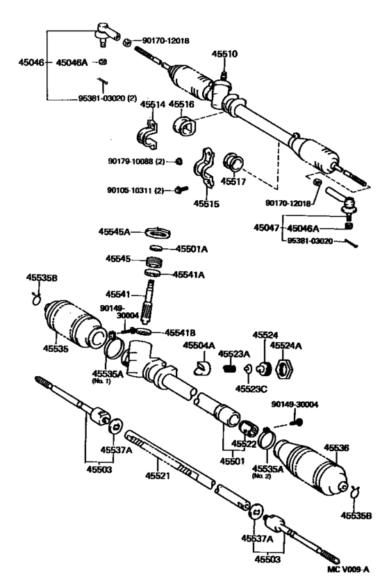 Front Steering Gear & Link
